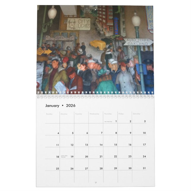 Calendrier Région de Baie de San Franciso 2014 (Jan 2026)