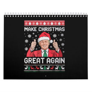 Calendrier Rendre Noël grand à nouveau Noël Noël amusant Trum