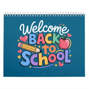 Calendrier Retour à l'école Enseignant Premier jour d'école D
