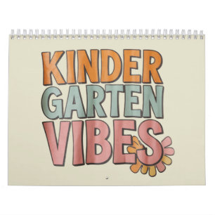 Calendrier Retour à l'école maternelle Pré K Première année 