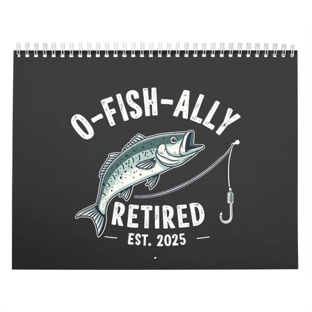 Calendrier Retraité à la retraite à l'est 2025 Fisher Papa Re (Protection)