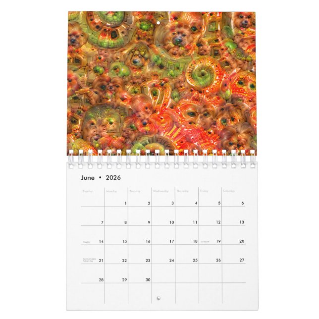 Calendrier rêveur profond (Jun 2026)