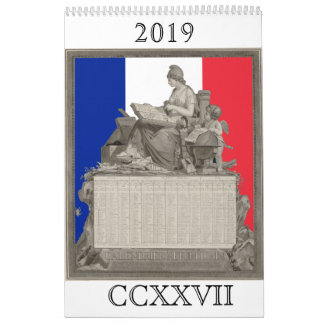 Calendrier révolutionnaire français pour 2019