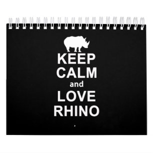 Calendrier Rhino Lover Gift Restez Calme Et Aimez Rhino