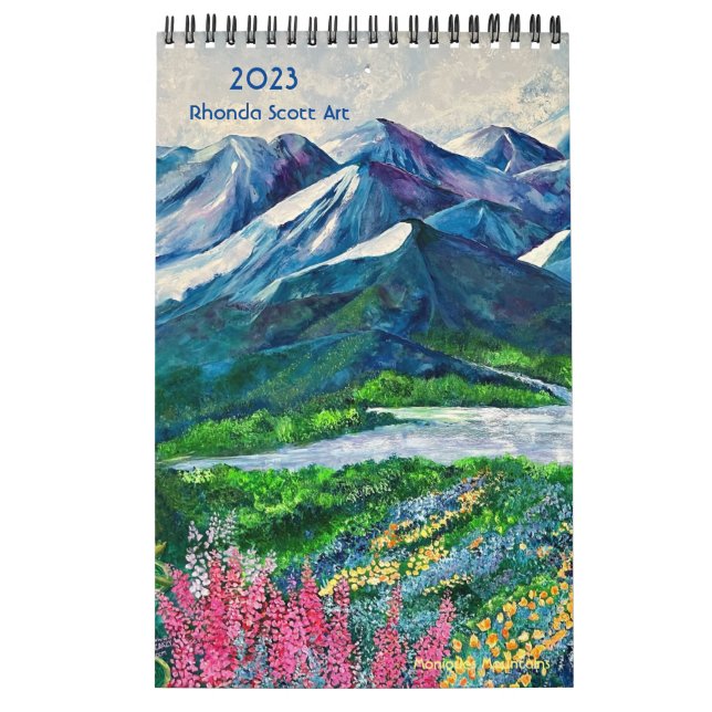 Calendrier Rhonda Scott Art 2023 Small Calendar (Protection)