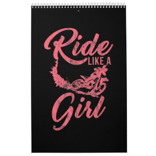 Calendrier Ride Comme Une Fille Moto Drôle Cadeau Drôle