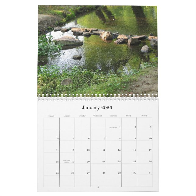 Calendrier Rivières et courants 2011 (Jan 2026)