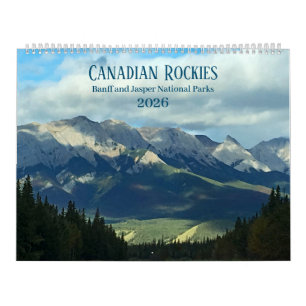 Calendrier Rocheuses canadiennes Photographique 12 mois 2026
