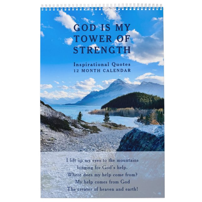 Calendrier Rocky Mountains & Lakes Inspirational Photo  (Protection)