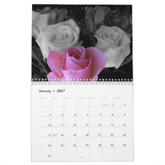 Calendrier Rose 2027