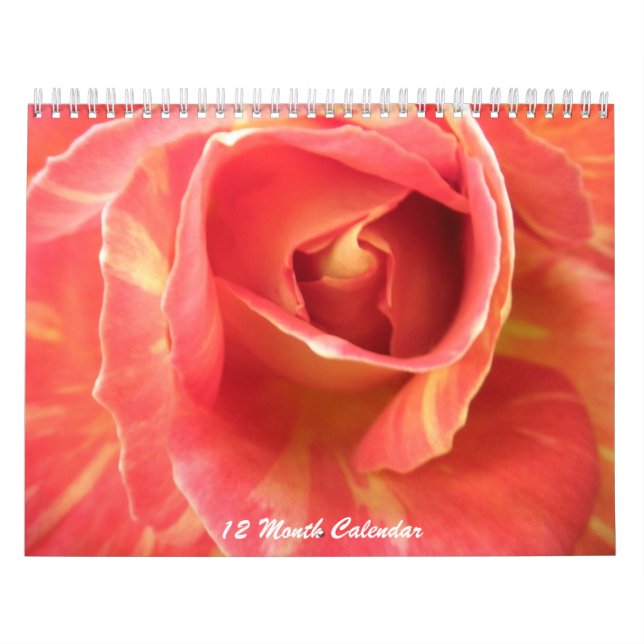 Calendrier rose de fleur de photos de photo de (Protection)