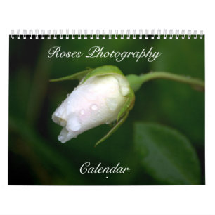 Calendrier rose des fleurs de photographie