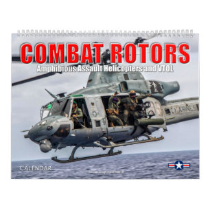Calendrier ROTORS DE COMBAT - giravion d'attaque amphibie
