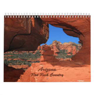 Calendrier rouge du _2013 de pays de roche de