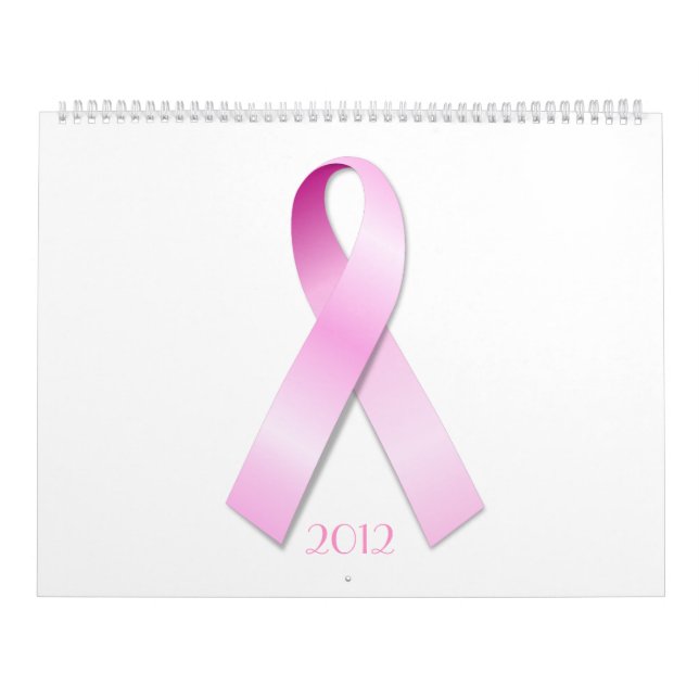 Calendrier "ruban de l'année 2012 scolaire de rose (Protection)