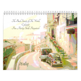 Calendrier Rues arrières du monde des Beaux-Arts
