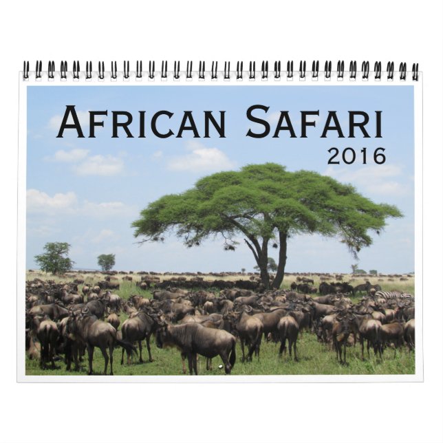 Calendrier safari africain 2016 (Protection)