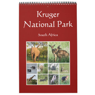 Calendrier safari africain kruger