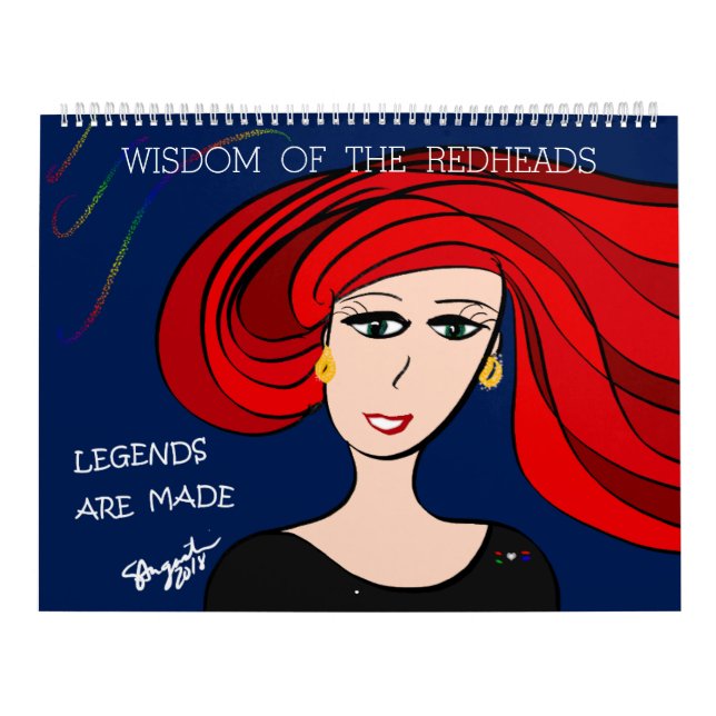 CALENDRIER SAGESSE DES REDHEADS - DES LÉGENDES SONT FAITES (Protection)