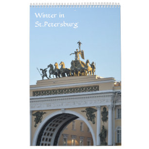 Calendrier Saint-Pétersbourg 12 mois