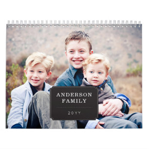 Calendrier saisonnier photo personnalisé