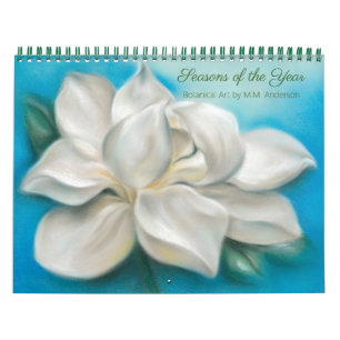 Calendrier Saisons de l'année Art botanique par MM Anderson