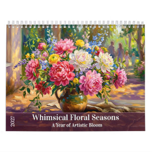 Calendrier Saisons Florales Fantaisistes - Une Année d'Art