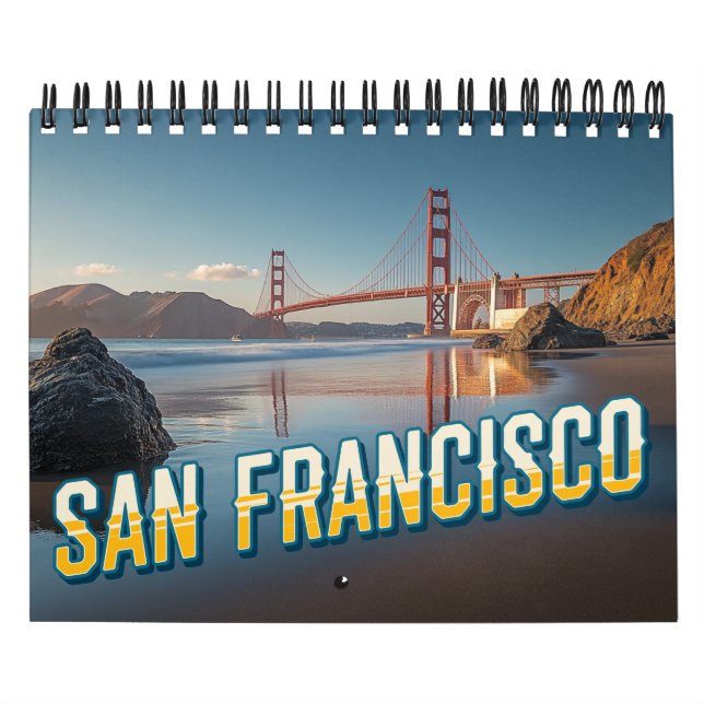Calendrier San Francisco 2025 - 12 Scènes Iconique (Protection)