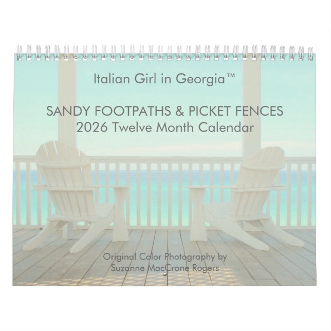 Calendrier Sandy Footpaths & Picket Fences - 2026 Calendar (Protection)