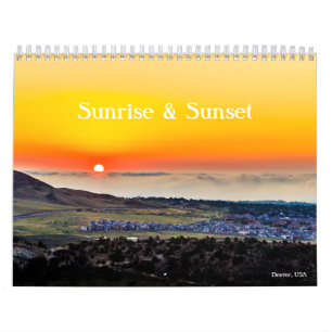 Calendrier Sanrise et coucher du soleil