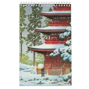Calendrier Scène d'hiver de Hasui Kawase