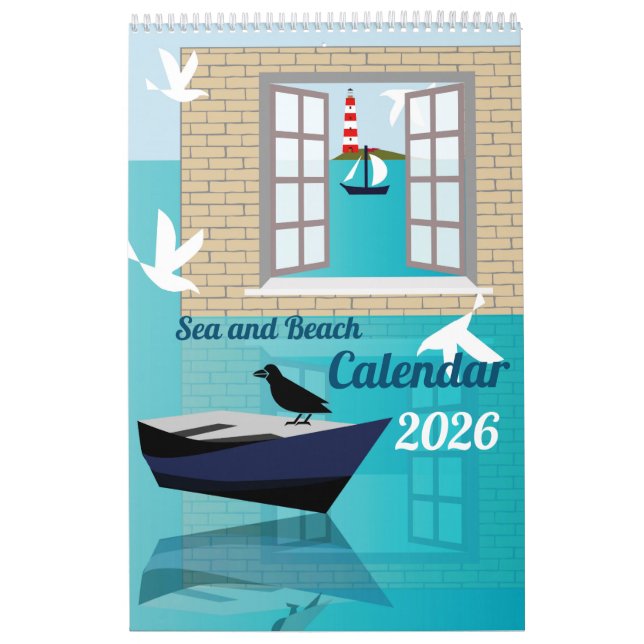 Calendrier Sea and Beach Calendar (Protection)