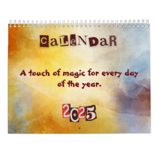 Calendrier Seasonal Calendar with Artwork 2025 