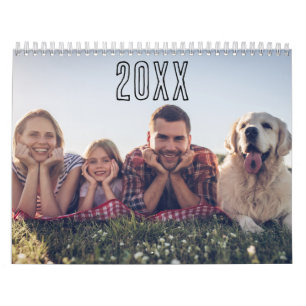 Calendrier semestriel Photos de famille personnali