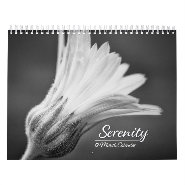 Calendrier Serenity: Black and White Photos Calendar (Protection)