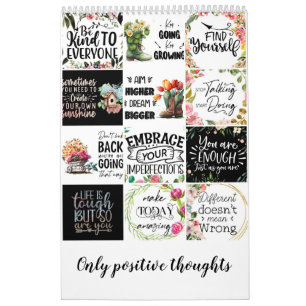 Calendrier Seules pensées positives