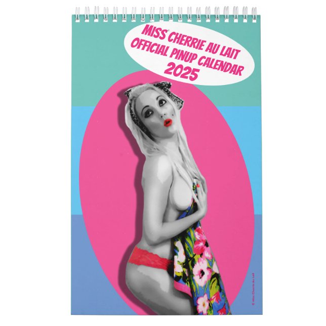 Calendrier Sexy Pinup - Miss Cherrie Au Lait 2025 (Protection)