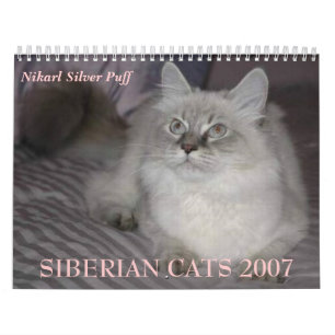 Calendrier SIBÉRIEN des CHATS 2007…