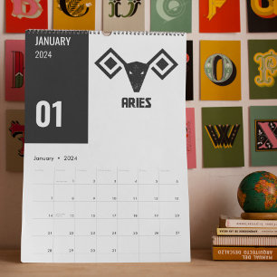 Calendrier Signes d'astrologie indienne