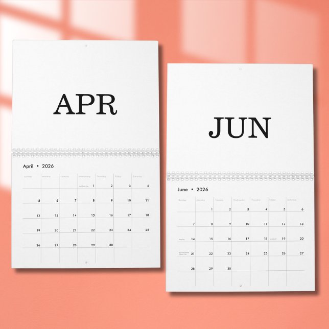 Calendrier Simple Luxury Design Calendar (Créateur téléchargé)