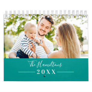 Calendrier Simple Photo de Famille Mignon 2025