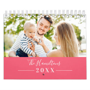 Calendrier Simple Photo de Famille Mignonne 2022