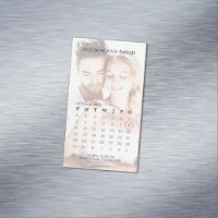 Calendrier Simple Photo tendance Magnet à six rang