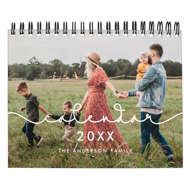 Calendrier Simple police mignonne photo 2023 (Protection)