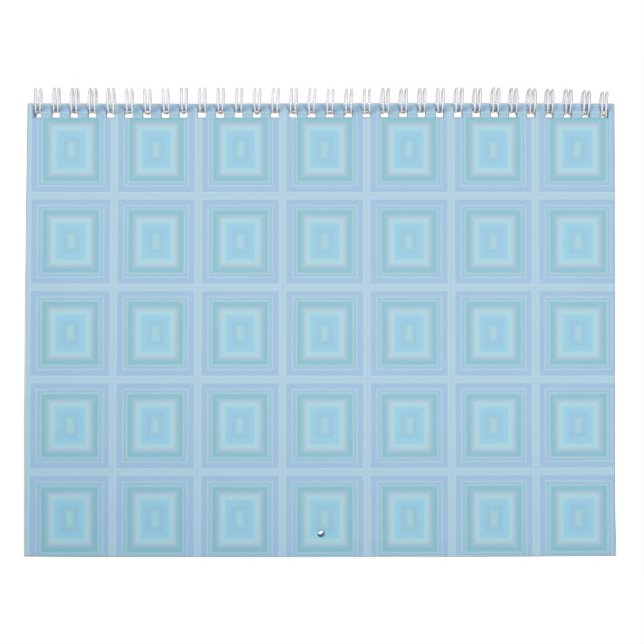Calendrier Small blue squares. (Protection)