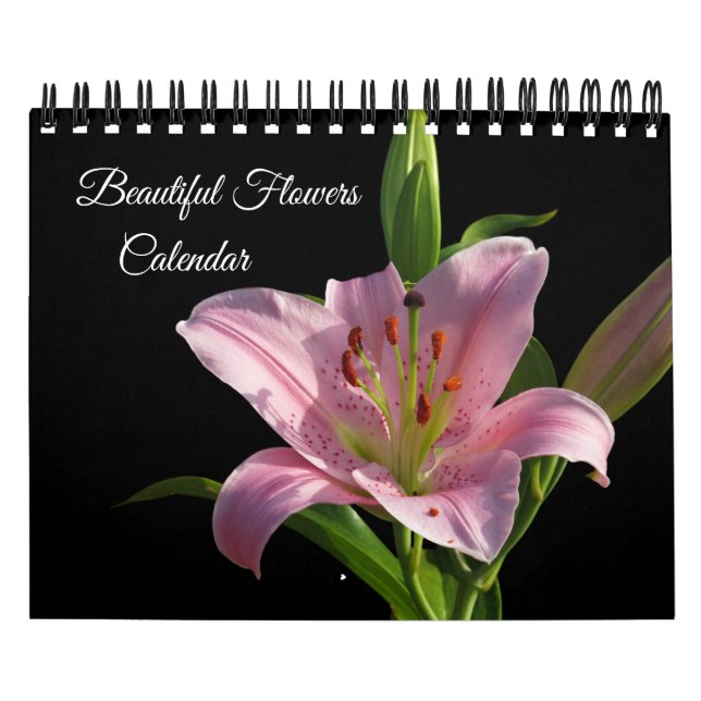 Calendrier Small Size Beautiful Flowers Calendar (Protection)