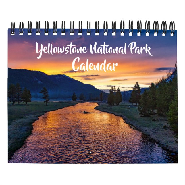 Calendrier Small Size Yellowstone Park Calendar (Protection)
