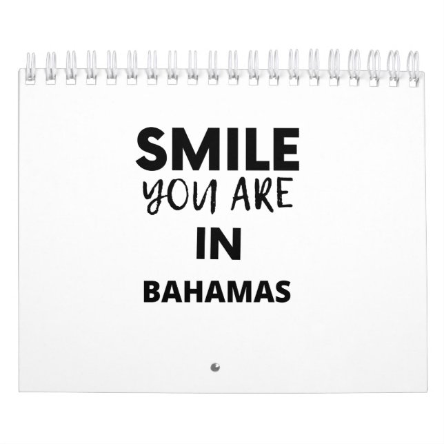 CALENDRIER SOURIRE VOUS ÊTES À BAHAMAS (Protection)