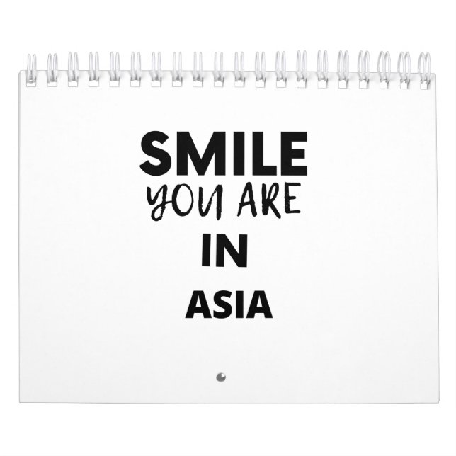 CALENDRIER SOURIRE VOUS ÊTES EN ASIE (Protection)