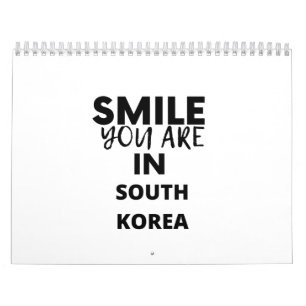 CALENDRIER SOURIRE VOUS ÊTES EN CORÉE DU SUD